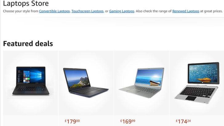 Amazon în România - care sunt cele mai bune oferte de laptopuri